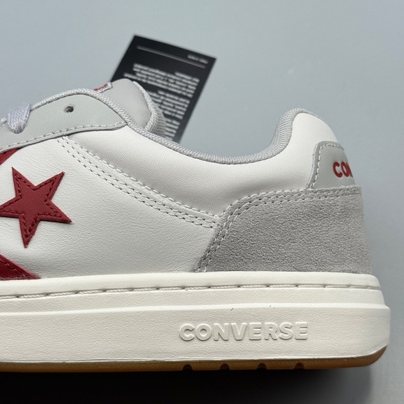 Converse Men's 11 Sneakers Grey Red Leather Pro Blaze Classic Streetwear A12719C - Picture 3 of 15